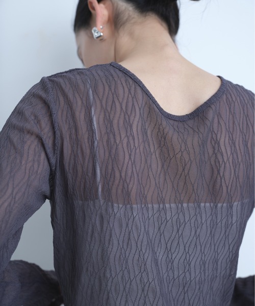 AIC.（エーアイシー）の「【再入荷】パッド付きサイドギャザーブラトップ（キャミソール・レディース・オフホワイト/ブラック・FREE）」の17枚目の写真