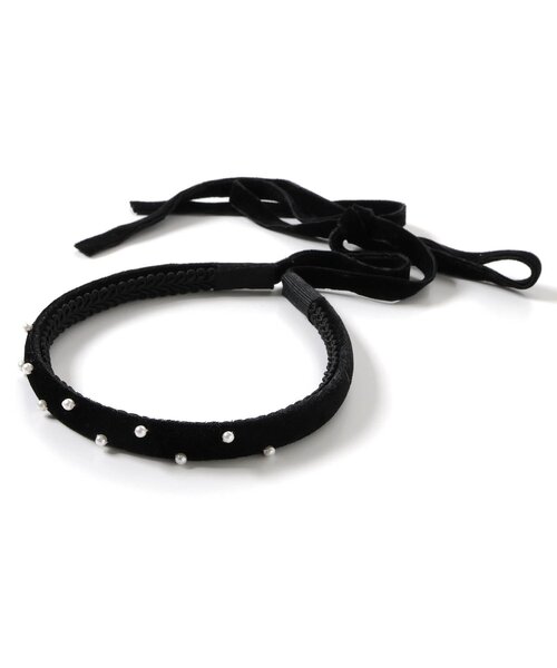 apres les cours(アプレレクール)の「リボン付きベロアカチューシャ(カチューシャ・キッズ・ブラック・FREE)」の10枚目の写真