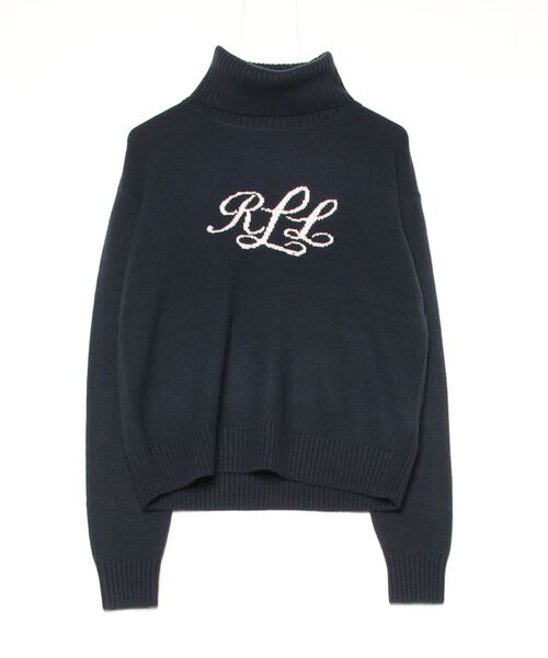 LAUREN RALPH LAUREN(ローレン ラルフ ローレン)の「ロゴ カシミヤ タートルネック セーター(ニット/セーター・レディース・ネイビー系1・S/M/XS)」の6枚目の写真