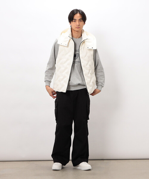 COMME CA ISM(コムサイズム)の「カレッジロゴ 刺繍プルオーバー(Tシャツ/カットソー・メンズ・ネイビー/グレー/ブラック/ワイン・MEDIUM/LARGE)」の9枚目の写真