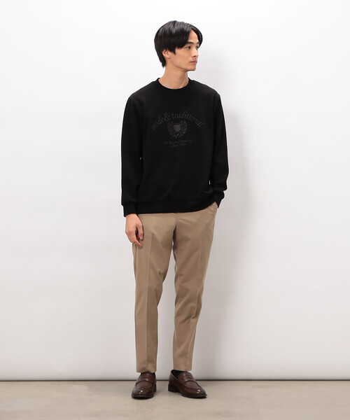 COMME CA ISM(コムサイズム)の「カレッジロゴ 刺繍プルオーバー(Tシャツ/カットソー・メンズ・ネイビー/グレー/ブラック/ワイン・MEDIUM/LARGE)」の18枚目の写真