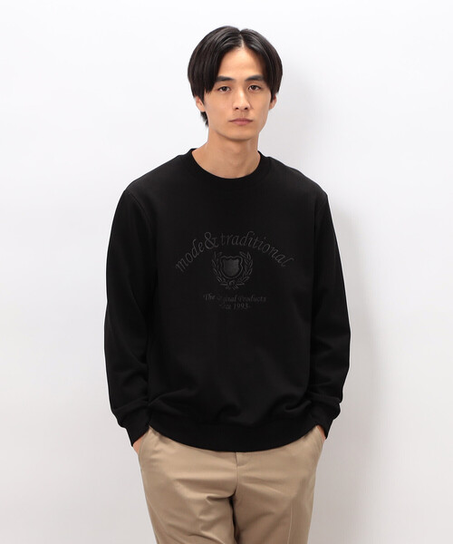 COMME CA ISM(コムサイズム)の「カレッジロゴ 刺繍プルオーバー(Tシャツ/カットソー・メンズ・ネイビー/グレー/ブラック/ワイン・MEDIUM/LARGE)」の14枚目の写真