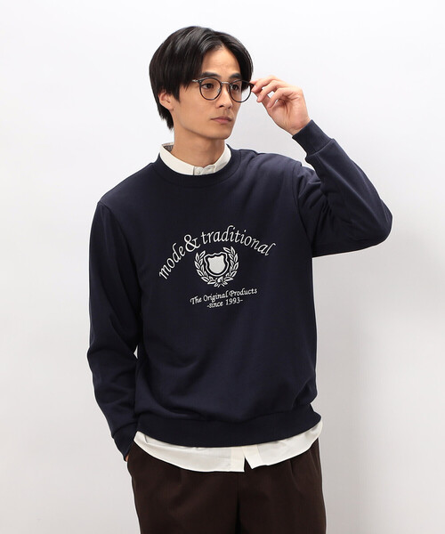 COMME CA ISM(コムサイズム)の「カレッジロゴ 刺繍プルオーバー(Tシャツ/カットソー・メンズ・ネイビー/グレー/ブラック/ワイン・MEDIUM/LARGE)」の22枚目の写真