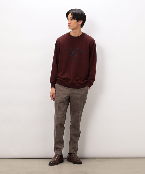 COMME CA ISM(コムサイズム)の「カレッジロゴ 刺繍プルオーバー(Tシャツ/カットソー・メンズ・ネイビー/グレー/ブラック/ワイン・MEDIUM/LARGE)」の12枚目の写真