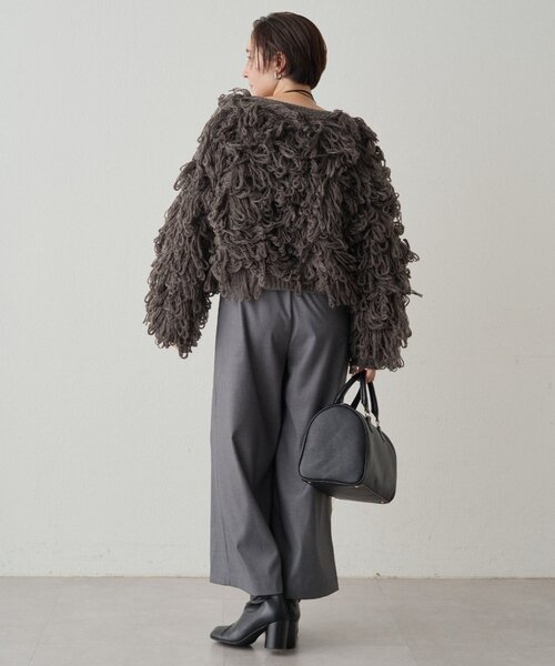 LOUNGEDRESS（ラウンジドレス）の「【＠___kuuu__コラボカラー登場！】Vキャミサロペット（サロペット/オーバーオール・レディース・グレー/ブラウン・FREE）」の11枚目の写真