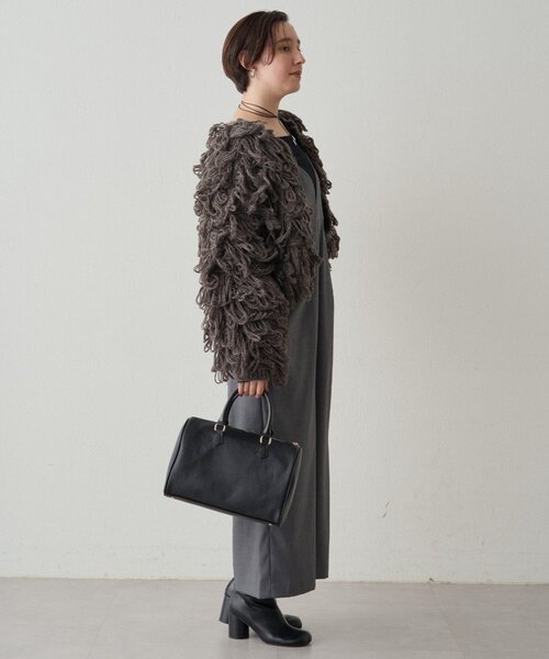 LOUNGEDRESS（ラウンジドレス）の「【＠___kuuu__コラボカラー登場！】Vキャミサロペット（サロペット/オーバーオール・レディース・グレー/ブラウン・FREE）」の12枚目の写真