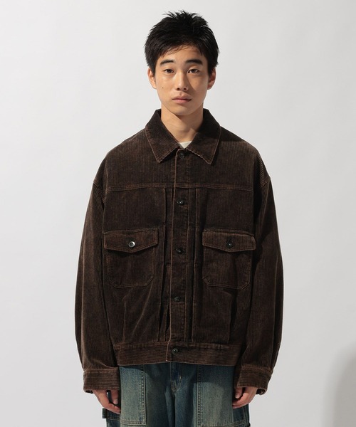 niko and...（ニコアンド）の「ケミカルコーデュロイジャケット（その他アウター・メンズ・ブラック/ブルー・MEDIUM/LARGE）」の9枚目の写真