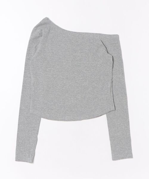 SHEENA(シーナ)の「【秋冬新作】レタリングプリントワンショルトップス(Tシャツ/カットソー・レディース・グレー・M)」の22枚目の写真