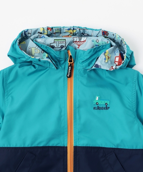 kladskap（クレードスコープ）の「乗り物リバーシブルウィンドブレーカー（ブルゾン・キッズ・黄緑系/ライトブルー・130cm/120cm/100cm/110cm/90cm）」の6枚目の写真
