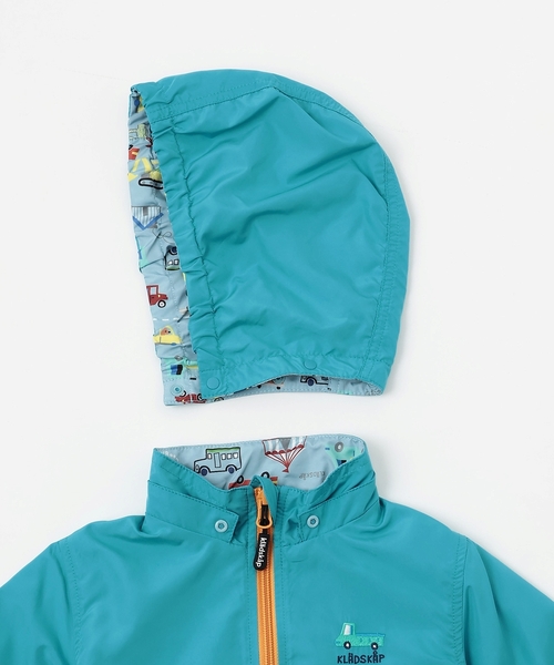 kladskap（クレードスコープ）の「乗り物リバーシブルウィンドブレーカー（ブルゾン・キッズ・黄緑系/ライトブルー・130cm/120cm/100cm/110cm/90cm）」の7枚目の写真