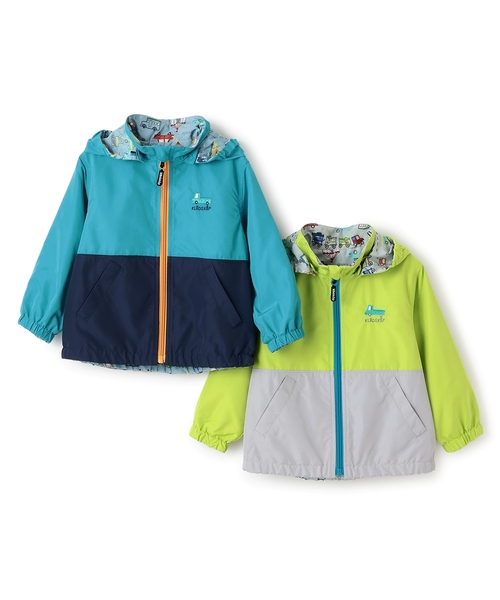 kladskap（クレードスコープ）の「乗り物リバーシブルウィンドブレーカー（ブルゾン・キッズ・黄緑系/ライトブルー・130cm/120cm/100cm/110cm/90cm）」の13枚目の写真