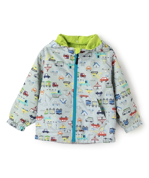 kladskap（クレードスコープ）の「乗り物リバーシブルウィンドブレーカー（ブルゾン・キッズ・黄緑系/ライトブルー・130cm/120cm/100cm/110cm/90cm）」の15枚目の写真