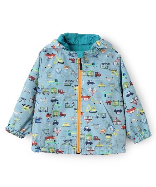 kladskap（クレードスコープ）の「乗り物リバーシブルウィンドブレーカー（ブルゾン・キッズ・黄緑系/ライトブルー・130cm/120cm/100cm/110cm/90cm）」の22枚目の写真