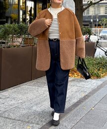 Chez toi | ボア×ムートンコート(ムートンコート)