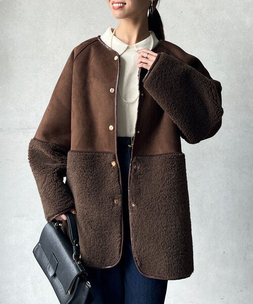 ボア×ムートンコート（ムートンコート）｜Chez toi（シェトワ）の