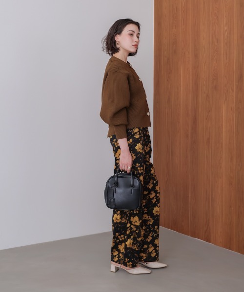 Bou Jeloud(ブージュルード)の「ビッグ釦柄切替カーディガン(カーディガン/ボレロ・レディース・ブラウン/ブルー/ブラック・FREE)」の10枚目の写真