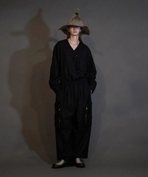 【my beautiful landlet】 MACHINE WASHADLE WOOL V-NECK SHIRT