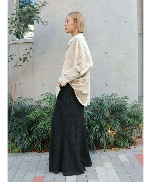 Ungrid（アングリッド）の「スウェードライクルーズシャツ（シャツ/ブラウス・レディース・ベージュ/アイボリー・FREE）」の12枚目の写真