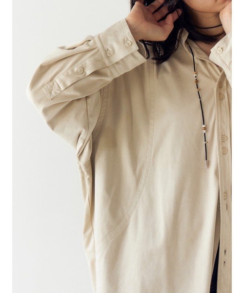 Ungrid（アングリッド）の「スウェードライクルーズシャツ（シャツ/ブラウス・レディース・ベージュ/アイボリー・FREE）」の19枚目の写真