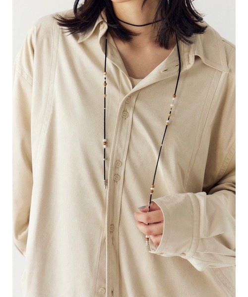 Ungrid（アングリッド）の「スウェードライクルーズシャツ（シャツ/ブラウス・レディース・ベージュ/アイボリー・FREE）」の17枚目の写真