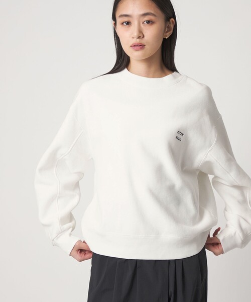 CITEN（シテン）の「＜CITEN＞ユルリバーススウェット（スウェット・レディース・オレンジ/ライトグレー/ダークブラウン/ライトブルー/ホワイト/ピンク/イエロー・M/S）」の2枚目の写真