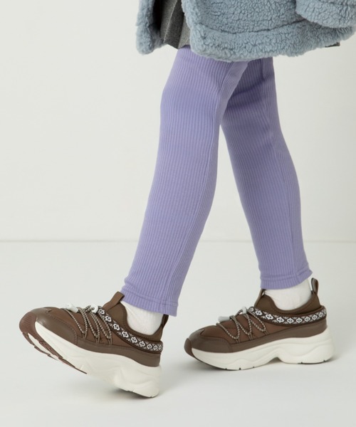 MAD FOOT（マッドフット）の「MADFOOT! マッドフット バンジーレーススニーカー【撥水/軽量/幅広3E】厚底 スリッポン 250030（スニーカー・キッズ・ホワイト/ブラウン系その他/ブラック・24.0cm/23.0cm/22.0cm/21.0cm/20.0cm）」の3枚目の写真