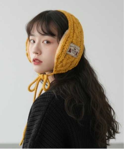 Burner(バーナー)の「【CHI SELECT】裏ボア ロゴワッペン耳当て イヤーマフ chi-earmuff-3-15(イヤーマフ・レディース・イエロー系その他/レッド/ホワイト系その他/ブルー系その他/パープル/マスタード/グリーン/ターコイズブルー/ピンク系その他・FREE)」の6枚目の写真