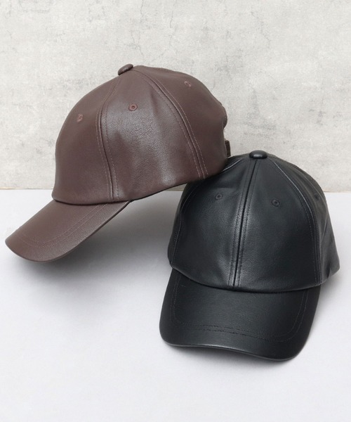 セール】レザー調 6パネルキャップ（キャップ）｜Ruben（ルーベン）の