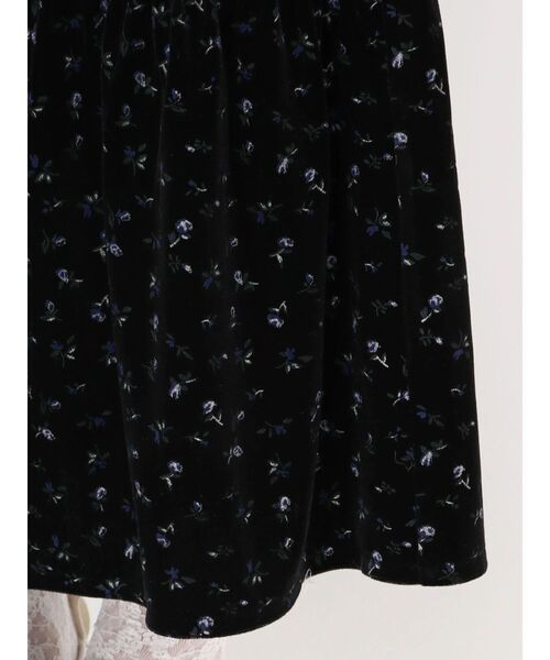 merry jenny（メリージェニー）の「アシメribbonベロアワンピース（ワンピース・レディース・その他1/アイボリー/ブラック・FREE）」の11枚目の写真