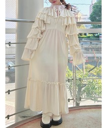 merry jenny | アシメribbonベロアワンピース(ワンピース)