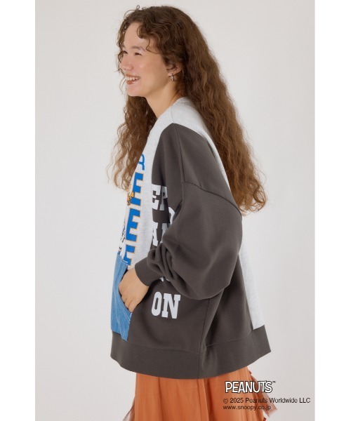 RODEO CROWNS WIDE BOWL（ロデオクラウンズワイドボウル）の「(PEANUTS) カスタムスウェットトップス（スウェット・レディース・ブラック系その他/ブラウン系その他/ブルー系その他3/グリーン系その他・FREE）」の6枚目の写真