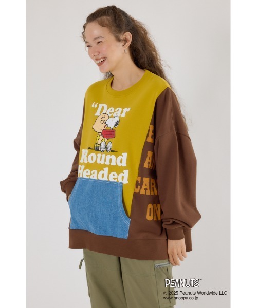 RODEO CROWNS WIDE BOWL（ロデオクラウンズワイドボウル）の「(PEANUTS) カスタムスウェットトップス（スウェット・レディース・ブラック系その他/ブラウン系その他/ブルー系その他3/グリーン系その他・FREE）」の11枚目の写真