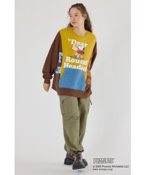 RODEO CROWNS WIDE BOWL（ロデオクラウンズワイドボウル）の「(PEANUTS) カスタムスウェットトップス（スウェット・レディース・ブラック系その他/ブラウン系その他/ブルー系その他3/グリーン系その他・FREE）」の14枚目の写真
