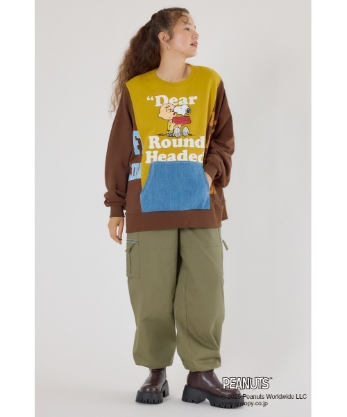 RODEO CROWNS WIDE BOWL（ロデオクラウンズワイドボウル）の「(PEANUTS) カスタムスウェットトップス（スウェット・レディース・ブラック系その他/ブラウン系その他/ブルー系その他3/グリーン系その他・FREE）」の15枚目の写真