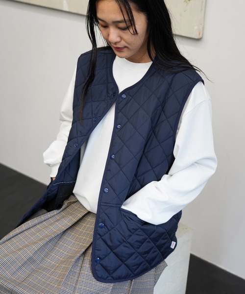 PENNEYS（ぺニーズ）の「PENNEY'S / ペニーズ FOX STANDARD QUILT VEST フォックス キルティング ベスト サーモライト（ベスト・メンズ・グレー系その他7/ネイビー/ブラウン系/ブラック・LARGE/MEDIUM/X-SMALL）」の4枚目の写真