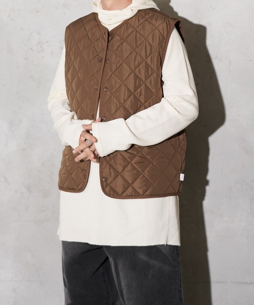 PENNEYS（ぺニーズ）の「PENNEY'S / ペニーズ FOX STANDARD QUILT VEST フォックス キルティング ベスト サーモライト（ベスト・メンズ・グレー系その他7/ネイビー/ブラウン系/ブラック・LARGE/MEDIUM/X-SMALL）」の7枚目の写真