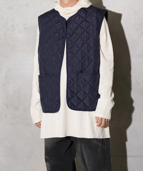 PENNEYS（ぺニーズ）の「PENNEY'S / ペニーズ FOX STANDARD QUILT VEST フォックス キルティング ベスト サーモライト（ベスト・メンズ・グレー系その他7/ネイビー/ブラウン系/ブラック・LARGE/MEDIUM/X-SMALL）」の9枚目の写真