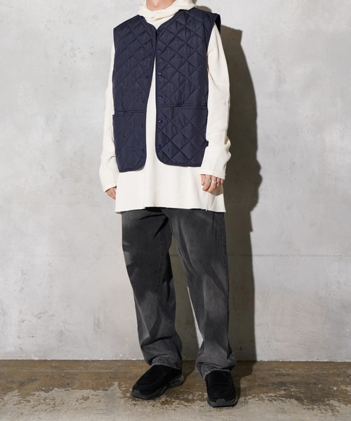 PENNEYS（ぺニーズ）の「PENNEY'S / ペニーズ FOX STANDARD QUILT VEST フォックス キルティング ベスト サーモライト（ベスト・メンズ・グレー系その他7/ネイビー/ブラウン系/ブラック・LARGE/MEDIUM/X-SMALL）」の10枚目の写真