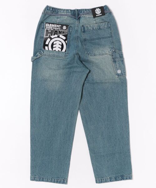 ELEMENT(エレメント)の「ELEMENT メンズ SHOD PANTS HAMMER WKNEE PAINT デニムパンツ 【2025年秋冬モデル】/エレメントダブルニーワークペインターパンツ(デニムパンツ・メンズ・ブラック系その他/ブルー系その他・MEDIUM/X-LARGE/LARGE)」の3枚目の写真