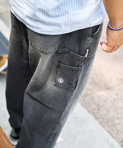ELEMENT(エレメント)の「ELEMENT メンズ SHOD PANTS HAMMER WKNEE PAINT デニムパンツ 【2025年秋冬モデル】/エレメントダブルニーワークペインターパンツ(デニムパンツ・メンズ・ブラック系その他/ブルー系その他・MEDIUM/X-LARGE/LARGE)」の7枚目の写真