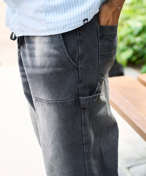 ELEMENT(エレメント)の「ELEMENT メンズ SHOD PANTS HAMMER WKNEE PAINT デニムパンツ 【2025年秋冬モデル】/エレメントダブルニーワークペインターパンツ(デニムパンツ・メンズ・ブラック系その他/ブルー系その他・MEDIUM/X-LARGE/LARGE)」の8枚目の写真
