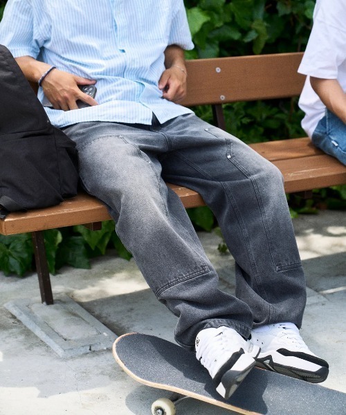 ELEMENT(エレメント)の「ELEMENT メンズ SHOD PANTS HAMMER WKNEE PAINT デニムパンツ 【2025年秋冬モデル】/エレメントダブルニーワークペインターパンツ(デニムパンツ・メンズ・ブラック系その他/ブルー系その他・MEDIUM/X-LARGE/LARGE)」の10枚目の写真