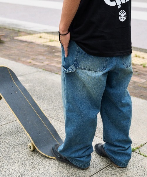 ELEMENT(エレメント)の「ELEMENT メンズ SHOD PANTS HAMMER WKNEE PAINT デニムパンツ 【2025年秋冬モデル】/エレメントダブルニーワークペインターパンツ(デニムパンツ・メンズ・ブラック系その他/ブルー系その他・MEDIUM/X-LARGE/LARGE)」の13枚目の写真