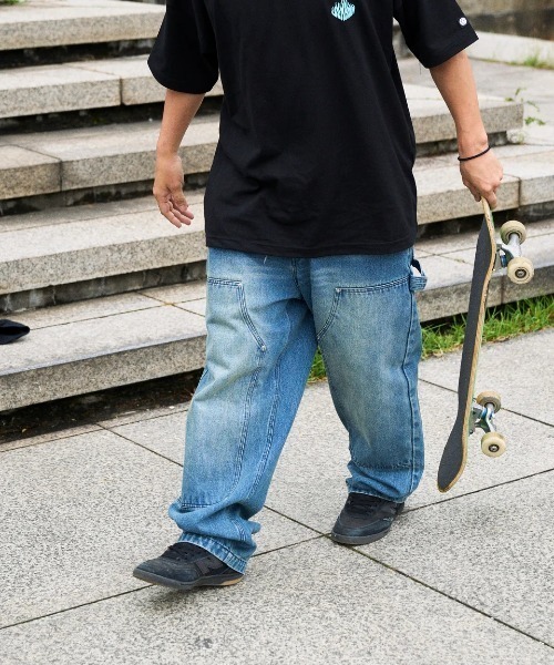 ELEMENT(エレメント)の「ELEMENT メンズ SHOD PANTS HAMMER WKNEE PAINT デニムパンツ 【2025年秋冬モデル】/エレメントダブルニーワークペインターパンツ(デニムパンツ・メンズ・ブラック系その他/ブルー系その他・MEDIUM/X-LARGE/LARGE)」の15枚目の写真
