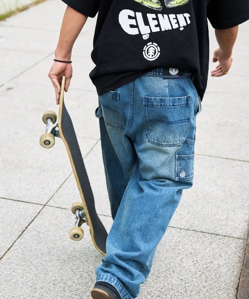 ELEMENT(エレメント)の「ELEMENT メンズ SHOD PANTS HAMMER WKNEE PAINT デニムパンツ 【2025年秋冬モデル】/エレメントダブルニーワークペインターパンツ(デニムパンツ・メンズ・ブラック系その他/ブルー系その他・MEDIUM/X-LARGE/LARGE)」の17枚目の写真