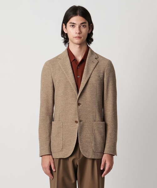 UNITED ARROWS（ユナイテッドアローズ）の「LANIFICIO ROMA カノコ シングル2ボタン テーラードジャケット COMFORT EASY‐MODEL（テーラードジャケット・メンズ・ベージュ・50/46/48）」の3枚目の写真