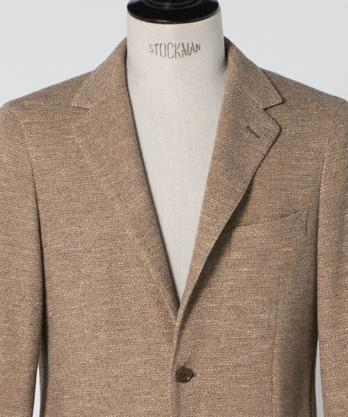 UNITED ARROWS（ユナイテッドアローズ）の「LANIFICIO ROMA カノコ シングル2ボタン テーラードジャケット COMFORT EASY‐MODEL（テーラードジャケット・メンズ・ベージュ・50/46/48）」の8枚目の写真