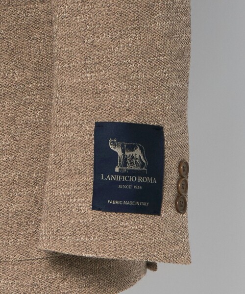 UNITED ARROWS（ユナイテッドアローズ）の「LANIFICIO ROMA カノコ シングル2ボタン テーラードジャケット COMFORT EASY‐MODEL（テーラードジャケット・メンズ・ベージュ・50/46/48）」の9枚目の写真