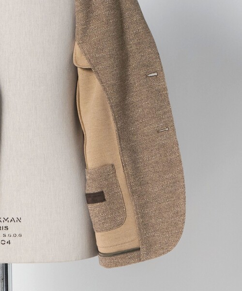 UNITED ARROWS（ユナイテッドアローズ）の「LANIFICIO ROMA カノコ シングル2ボタン テーラードジャケット COMFORT EASY‐MODEL（テーラードジャケット・メンズ・ベージュ・50/46/48）」の10枚目の写真