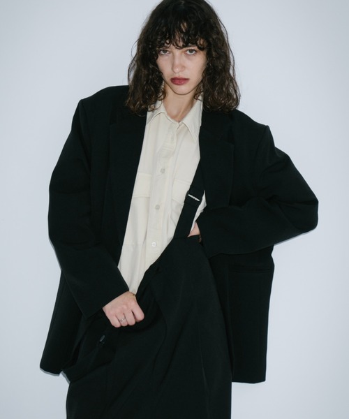 シングルブレストテーラードジャケット（テーラードジャケット